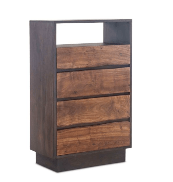 San Marino 34" Wide Tall Chest in Raw Walnut - Image 2